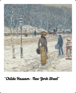 Childe Hassam - New York street