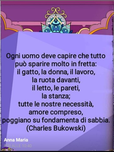 Charles Bukowski Fondamenti di sabbia